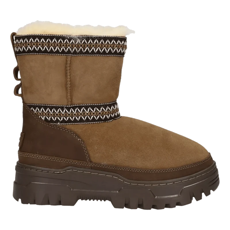 UGG Cognac Vachtlaarzen Classic Mini Trailgazer