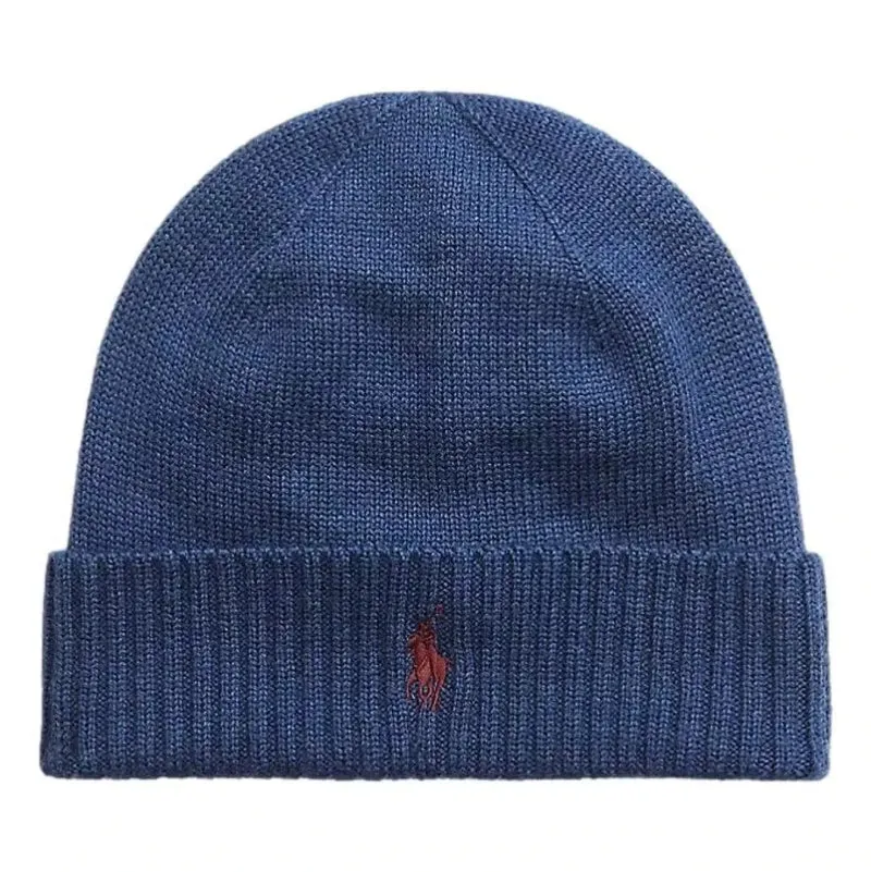 Polo Ralph Lauren Wollen Muts Jeans Blauw - Match Laren