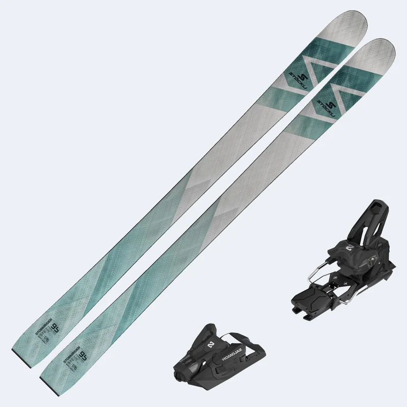 2027 Stockli Stormrider 95 Skis with Salomon Strive 14 GW Bindings