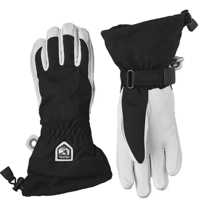HESTRA Skihandschoenen 5-Finger Heli Zwart - Match Laren