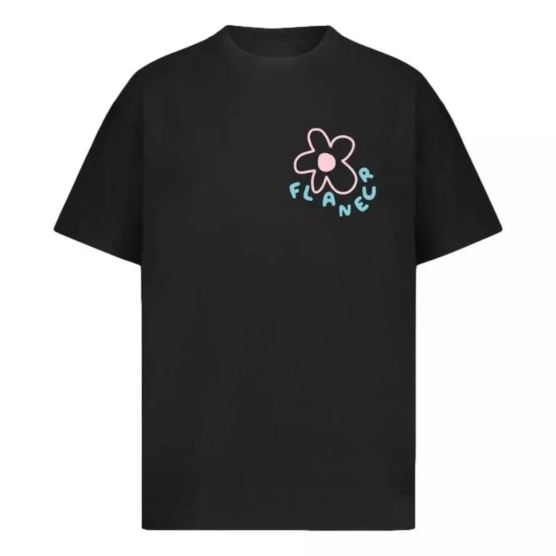 Flaneur Blossom T-Shirt Zwart - Match Laren