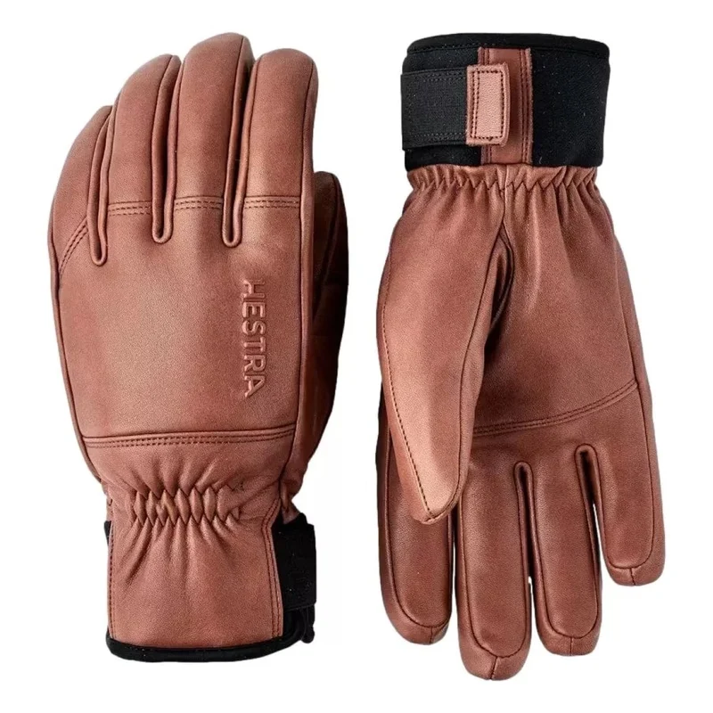Hestra Ski Handschoenen Omni 5 Vingers Camel - Match Laren