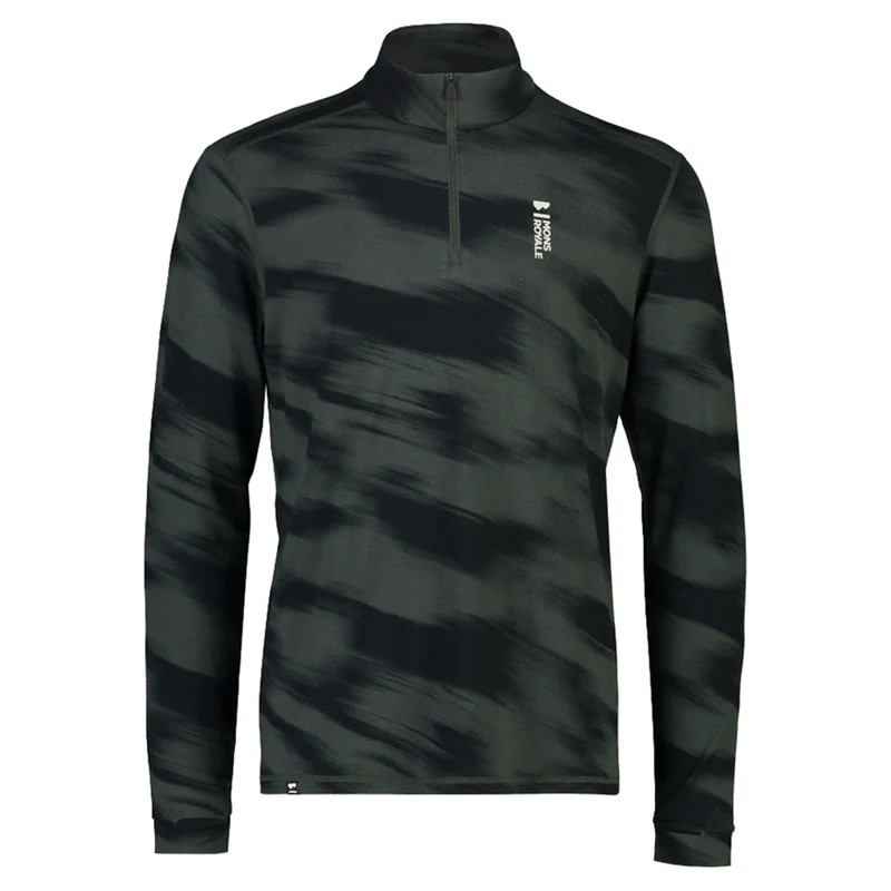 Mons Royale Cascade Marino Flex 200 Men's 1/4 Zip Baselayer