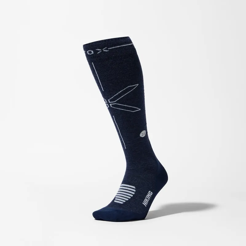 Merino Hiking Socks Men | Blue / Light Grey