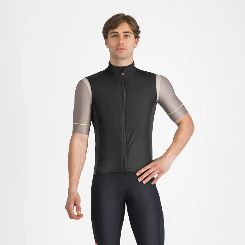 CASTELLI MEN'S FLY DIRECT VEST LIGHT BLACK/DARK GRAY