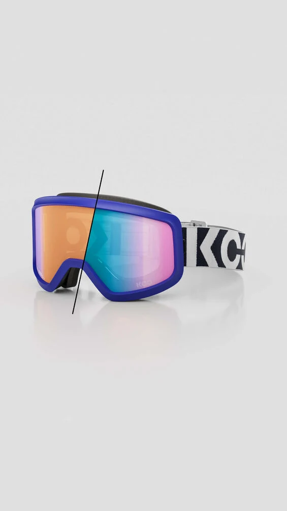 KOO ECLIPSE Snow Goggle Blue/Navy (Photochromic Turquoise Mirror Lens)