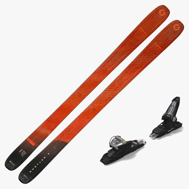 2025 Blizzard Rustler 9 Demo Skis W/ Marker Griffon 13 Demo Bindings