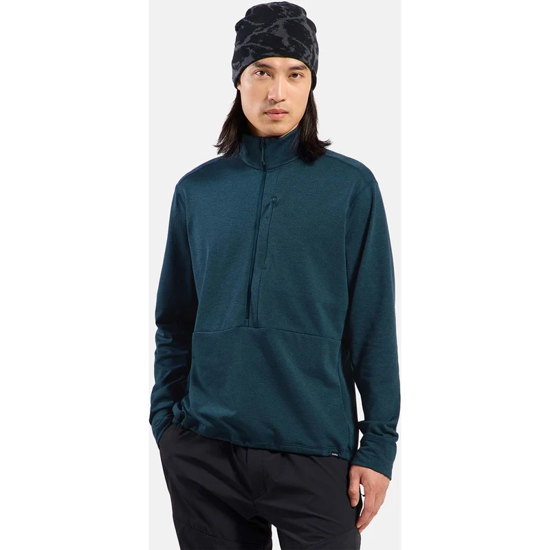 Grid Fleece Mid Layer half-zip
