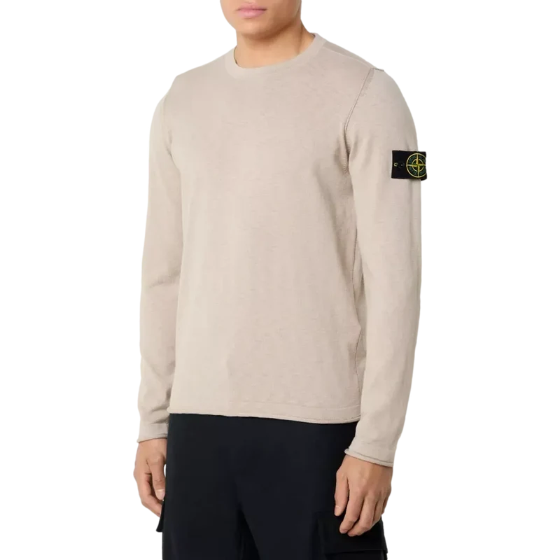 Stone Island Trui Knitted Crewneck Zandkleur - Match Laren