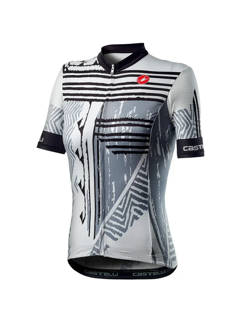 CASTELLI ASTRATTA JERSEY BLACK/WHITE