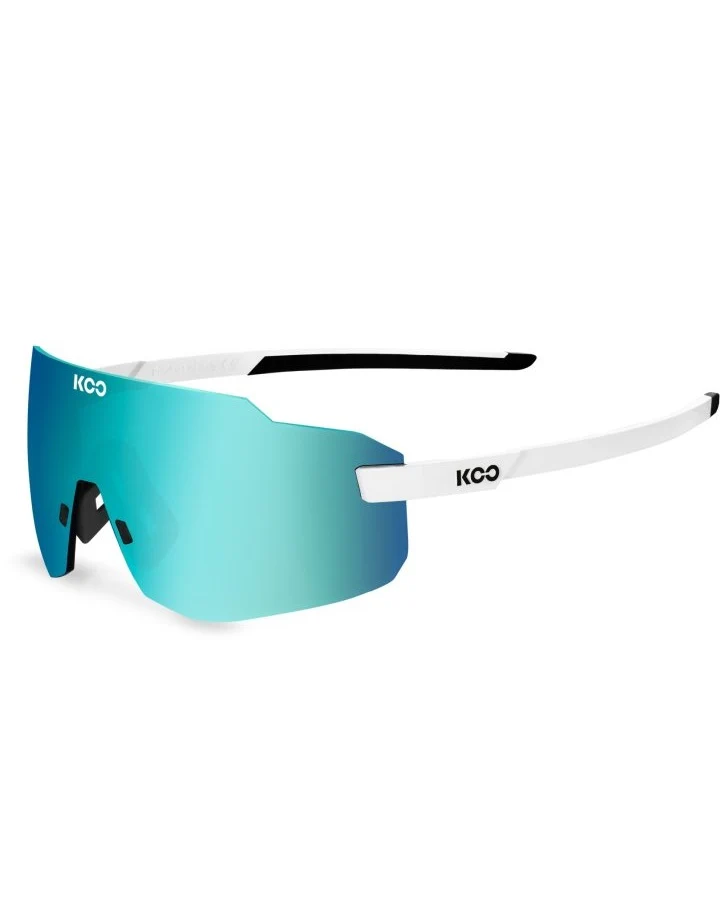 KOO SUPERNOVA Sunglasses White (Turquoise Mirror Lenses)