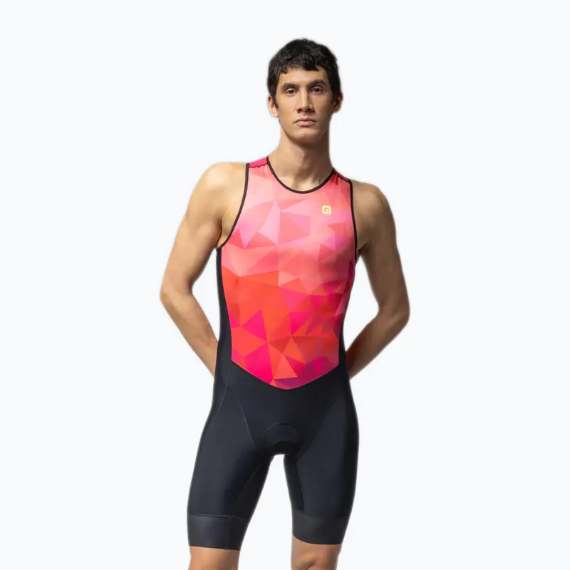 ALE TRIPLE TRIATHLON SLEEVELESS TRI UNITARD MULTIPINK COMBO