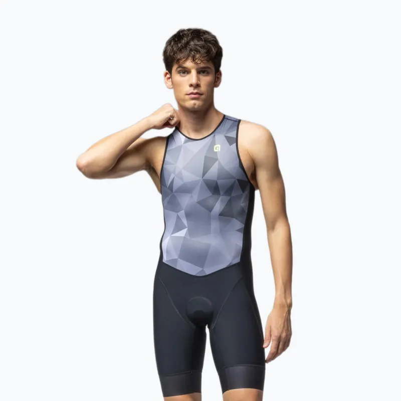 ALE TRIPLE TRIATHLON SLEEVELESS TRI UNITARD GREY