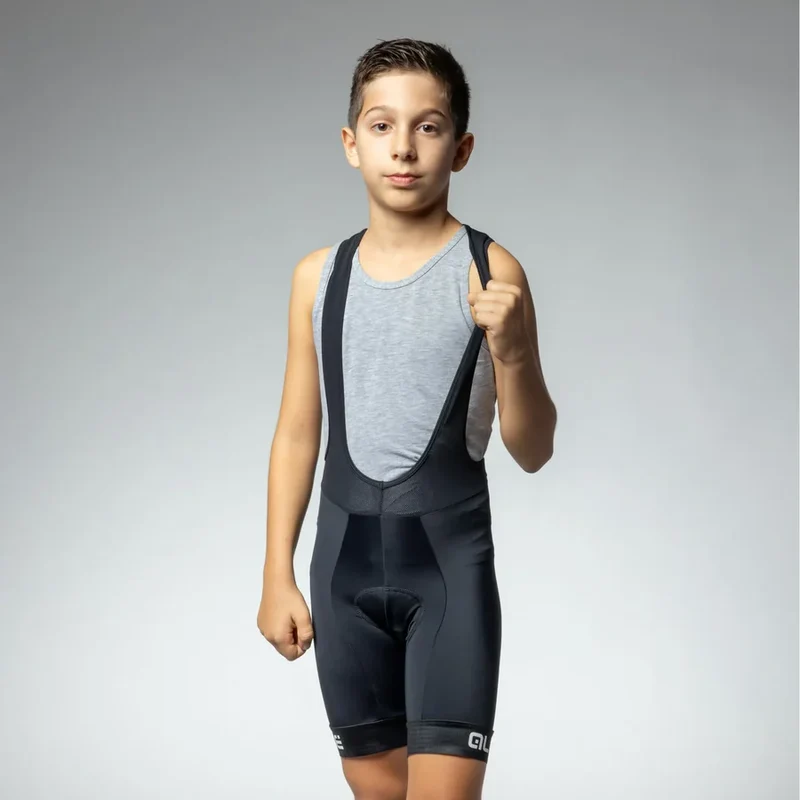 ALE KID KID KID BIBSHORTS BLACK-WHITE