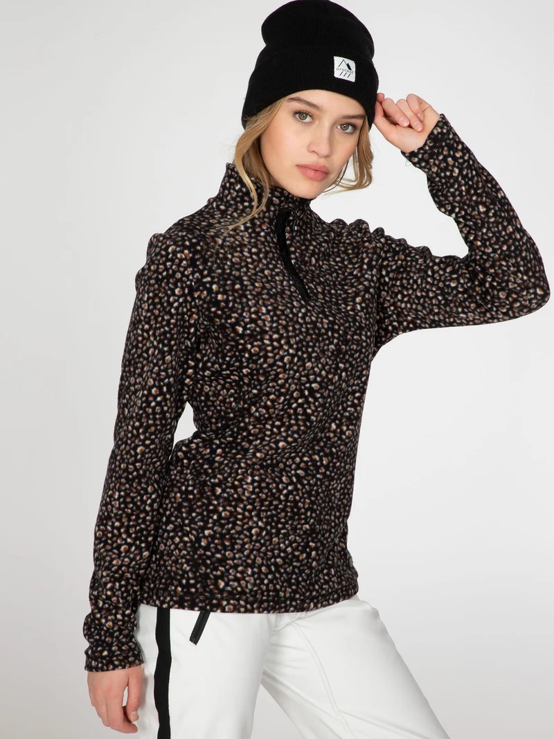 Fuzzy 20 1/4 Zip Top