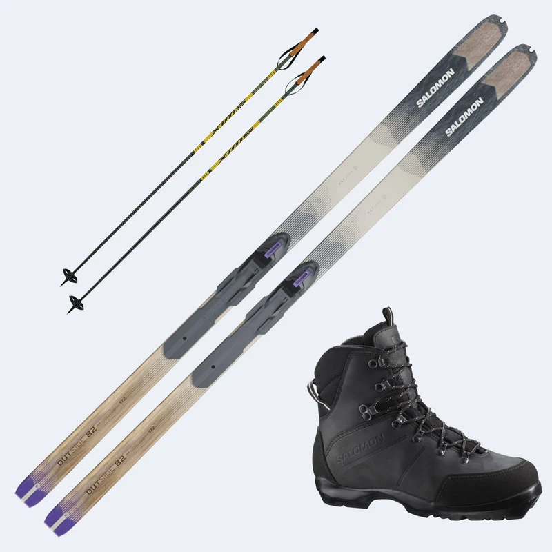 2026 Salomon Outside 82 Grip Skis with Salomon Escape Outback Boots and Poles