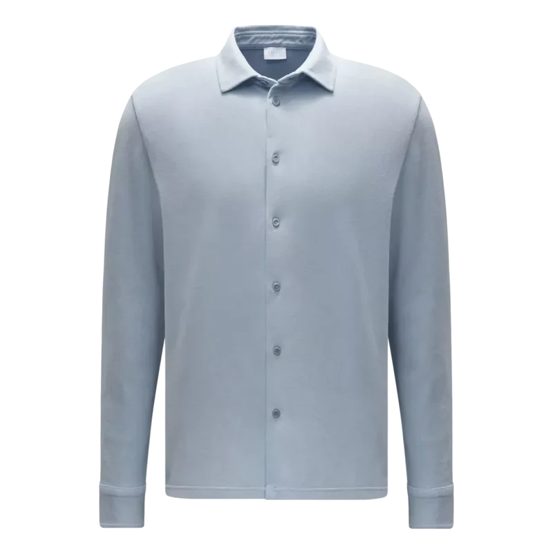 A Trip In The Bag Pique Overshirt Lichtblauw - Match Laren