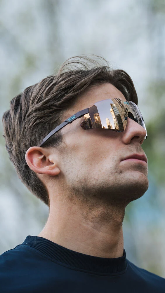 KOO NEBULA Sunglasses Chocolate Matt (Rose Gold MR Lenses)