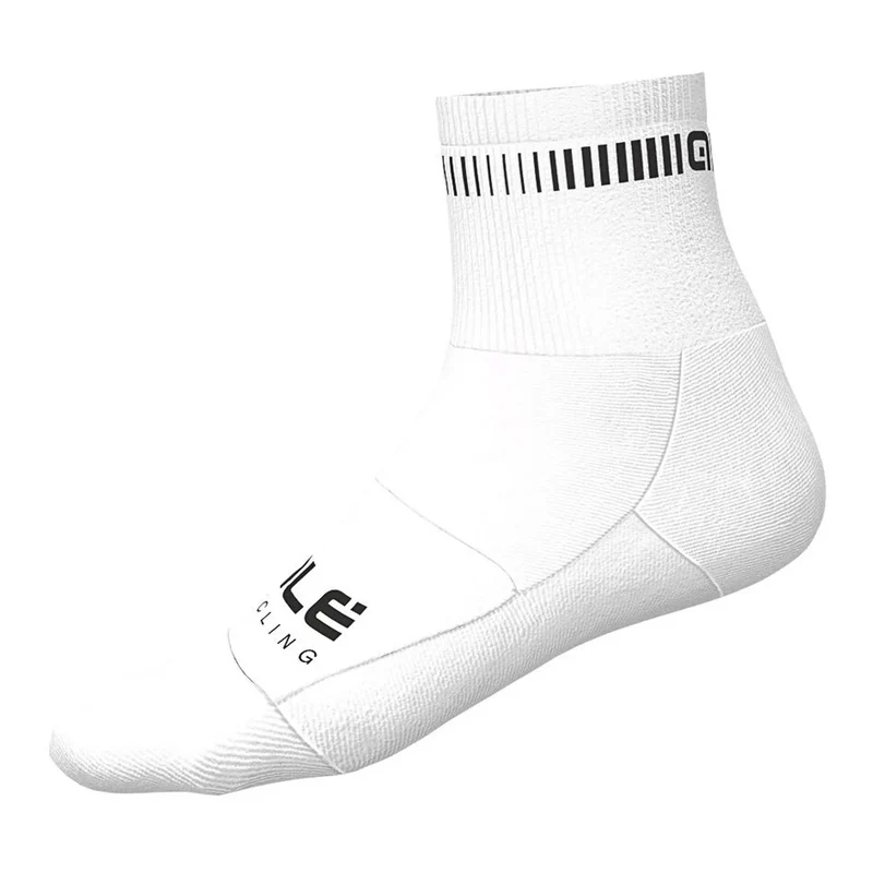 ALE LOGO ACCESSORI Q-SKIN 12cm SOCKS WHITE-BLACK