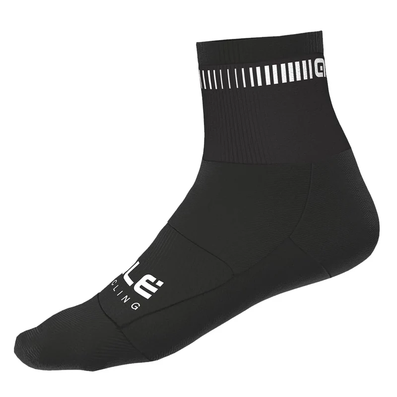 ALE LOGO ACCESSORI Q-SKIN 12cm SOCKS BLACK-WHITE