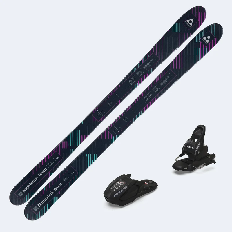2026 Fischer Nightstick Team Skis with Marker Free 7 GW Bindings