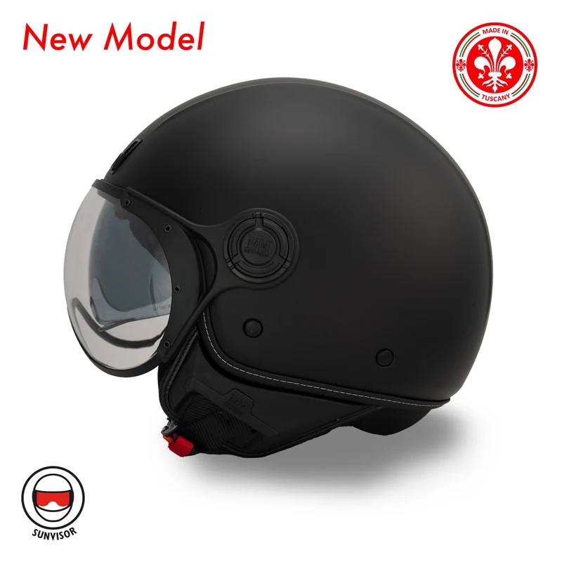 JET-Helm A-Ventura, schwarz, einfarbig, von MM Independent