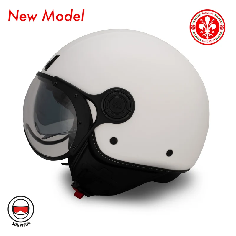 JET-Helm A-Ventura, weiß, einfarbig, von MM Independent