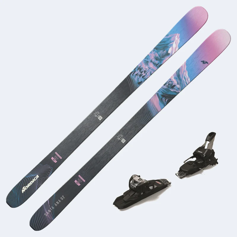 2027 Nordica Santa Ana 92 Women's Demo Skis W/ SQUIRE TCX 11 Demo Bindings