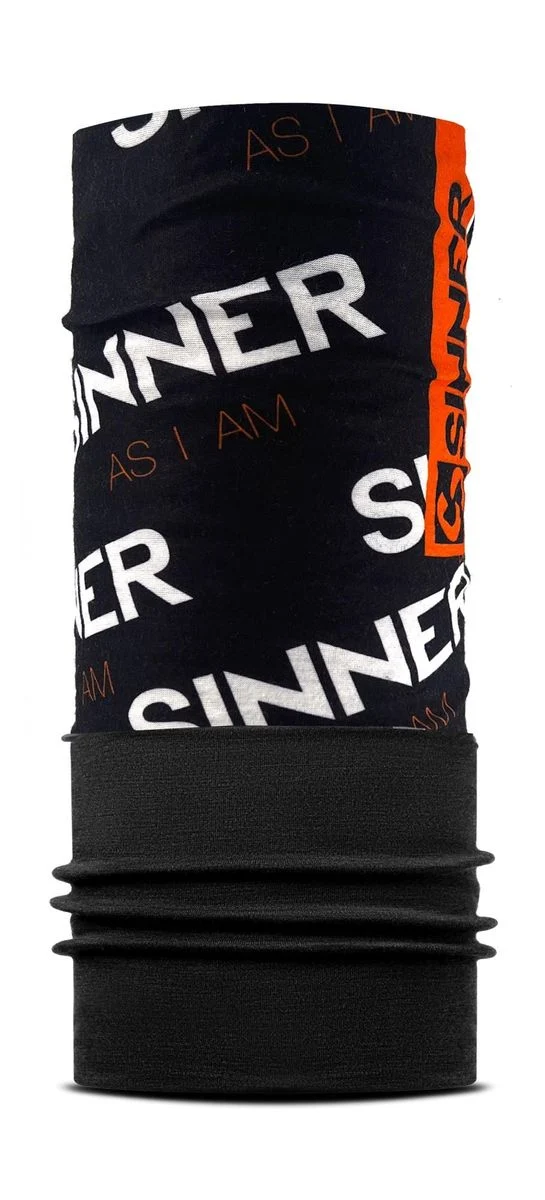Sinner Gradient Fleece Bandana nekwarmer AS I AM zwart