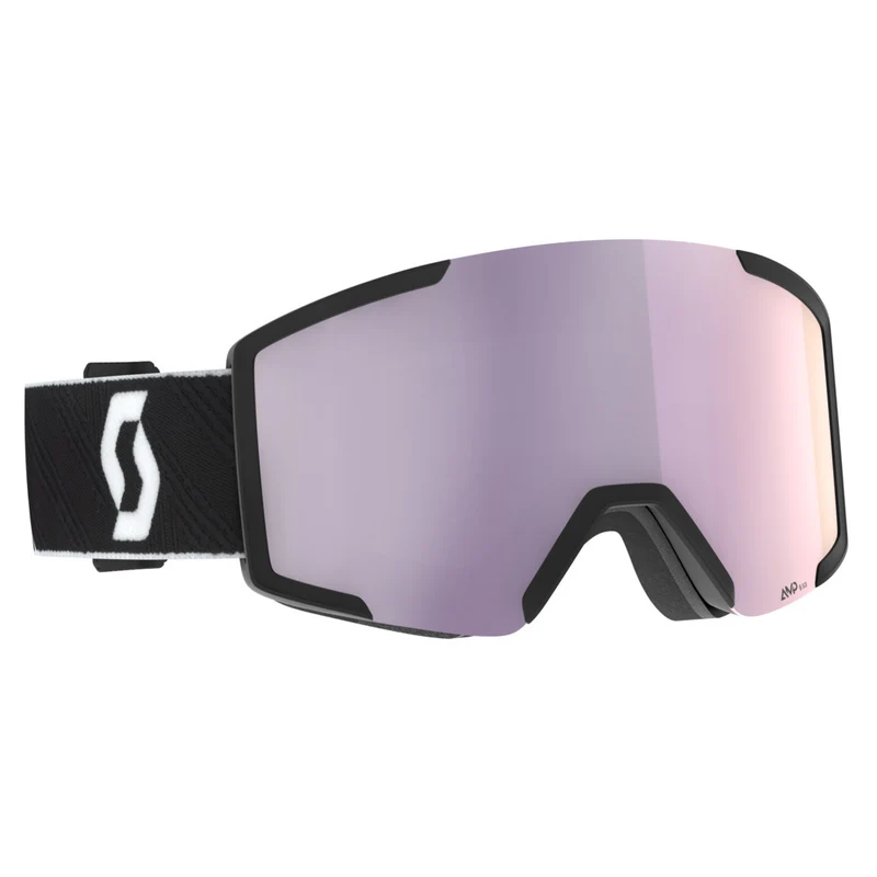 Scott Shield + Extra Lens Skibril - Zwart/Wit