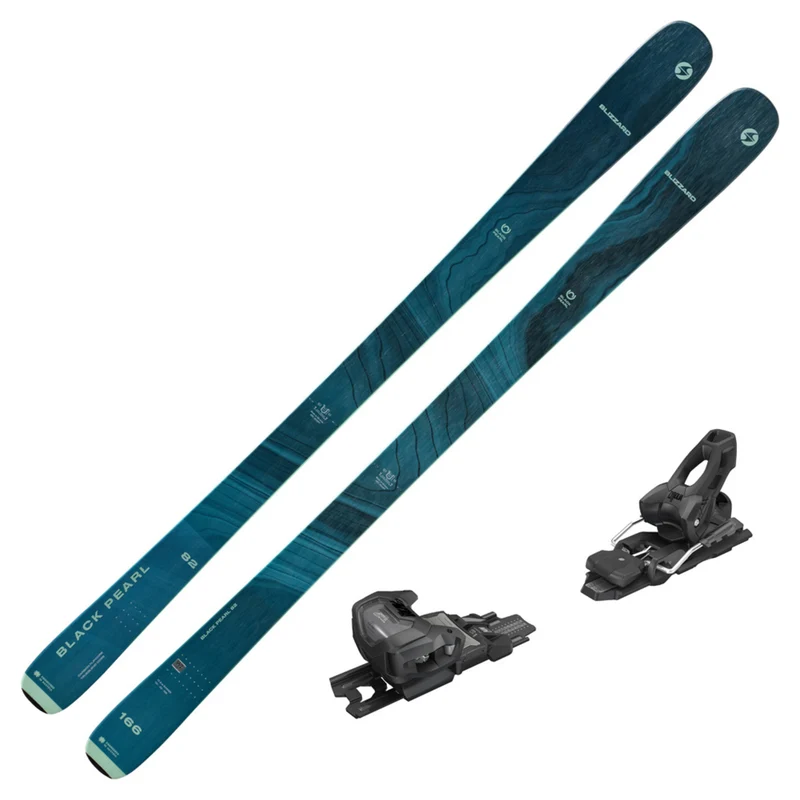 2024 Blizzard Black Pearl 82 Women's Demo Skis w/ Tyrolia Attack 11 GW Bindings