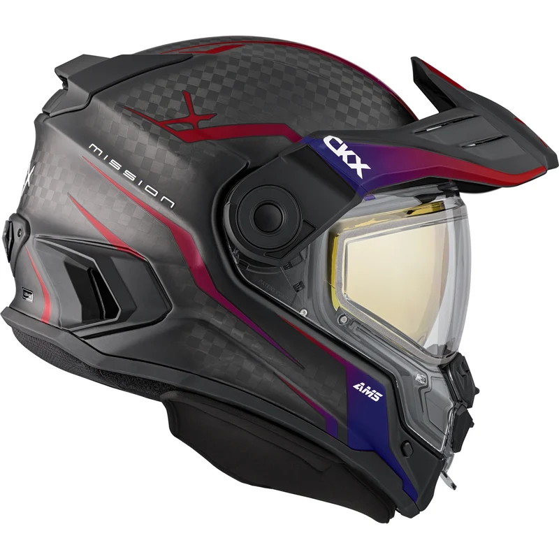 CKX Mission Free-Face Helmet - Carbon Fury