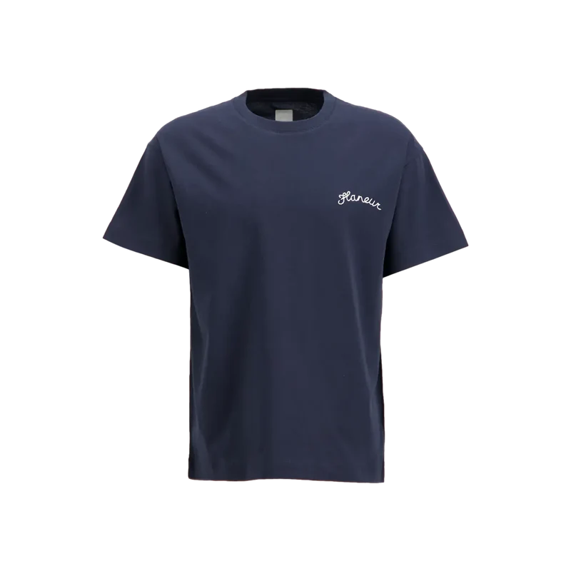 Flaneur Signature T-Shirt Donkerblauw - Match Laren