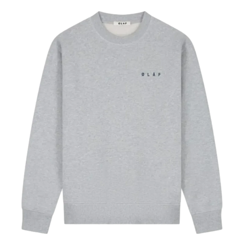 Olaf Lasso Face Crewneck Trui Lichtgrijs - Match Laren