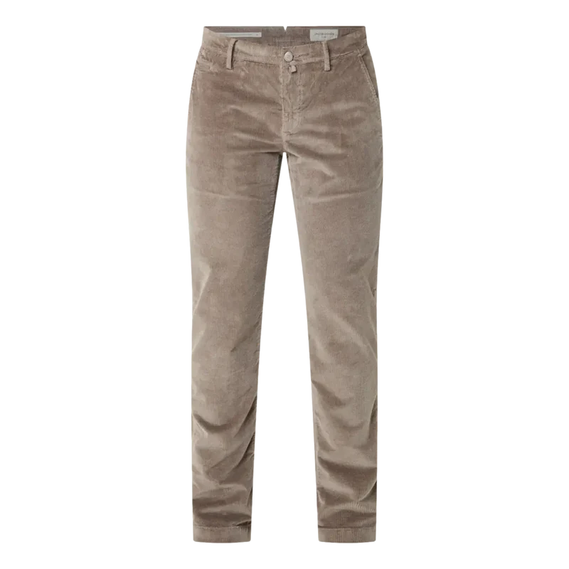 Jacob Cohen Ribcord Bobby Strecht Slim Fit Broek Taupe - Match Laren