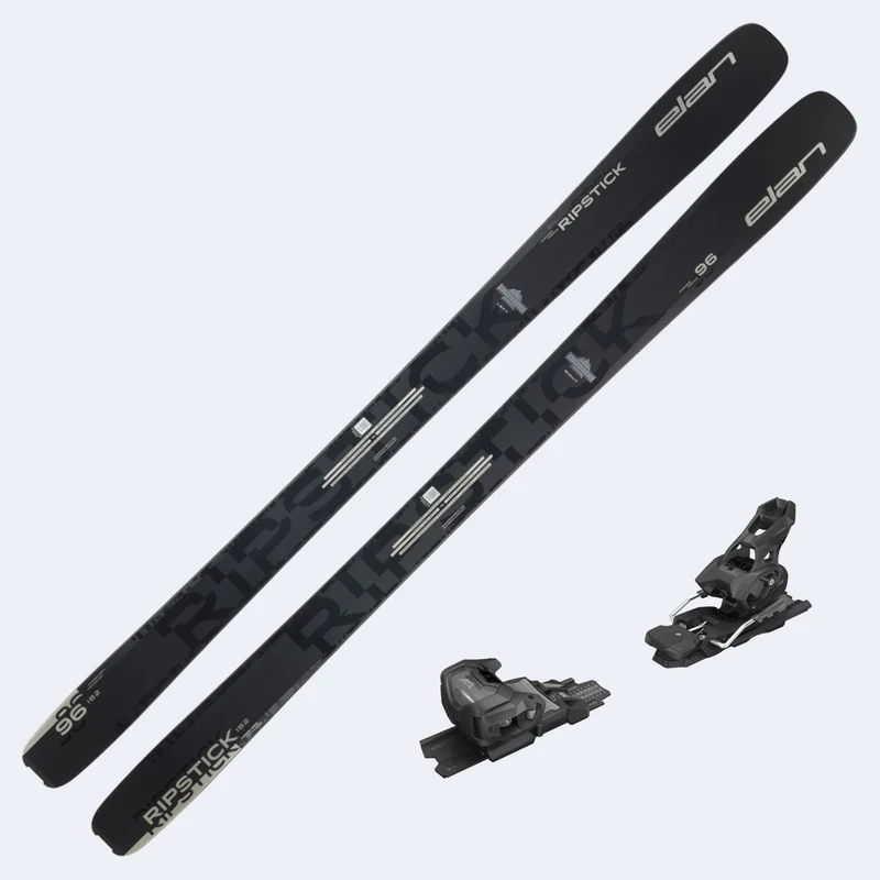 2026 Elan Ripstick 96 Black Edition Demo Skis W/ Attack 14 Demo Bindings
