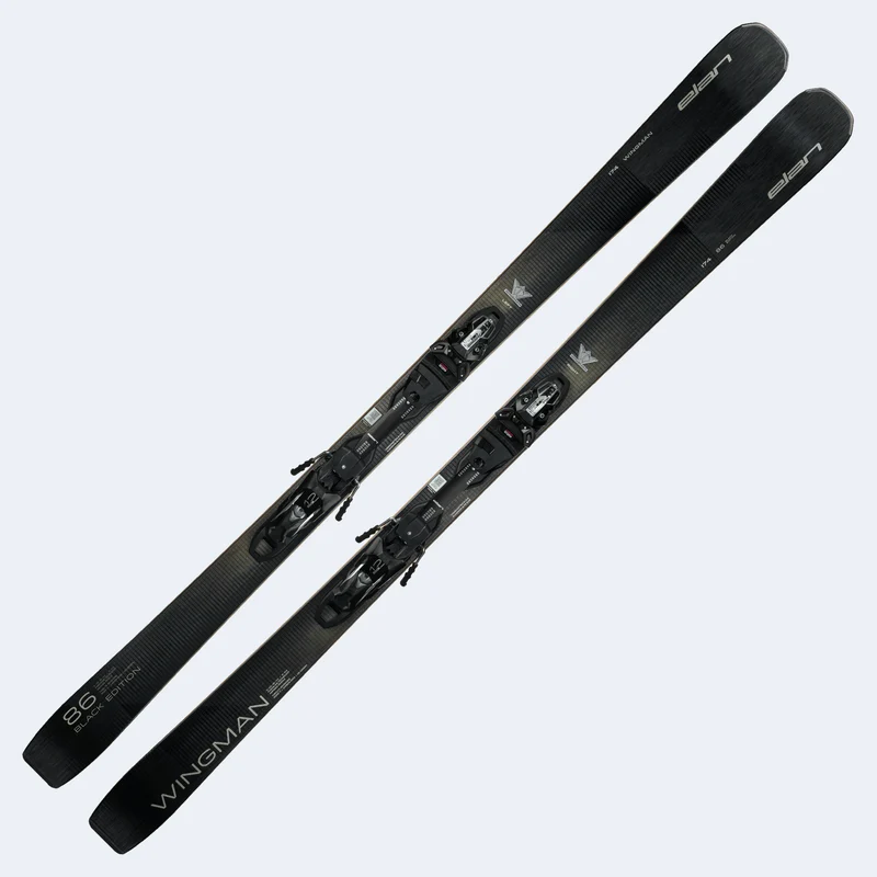 2027 Elan Wingman 86 Black Edition Skis W/ EMX 12 GW Fusion Bindings