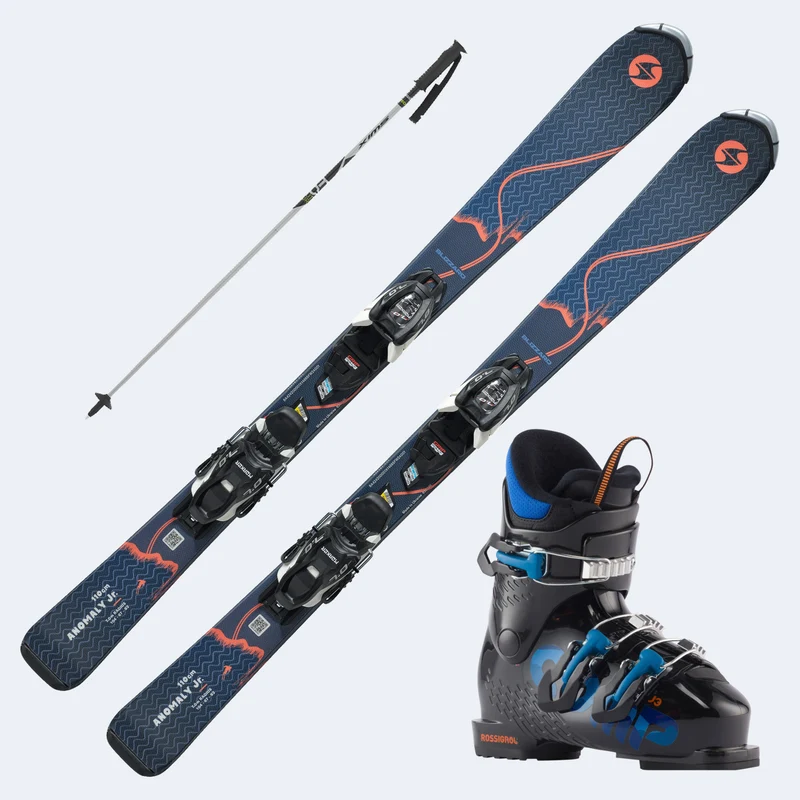 2026 Blizzard Anomaly Junior Skis with Comp J Boots and Poles