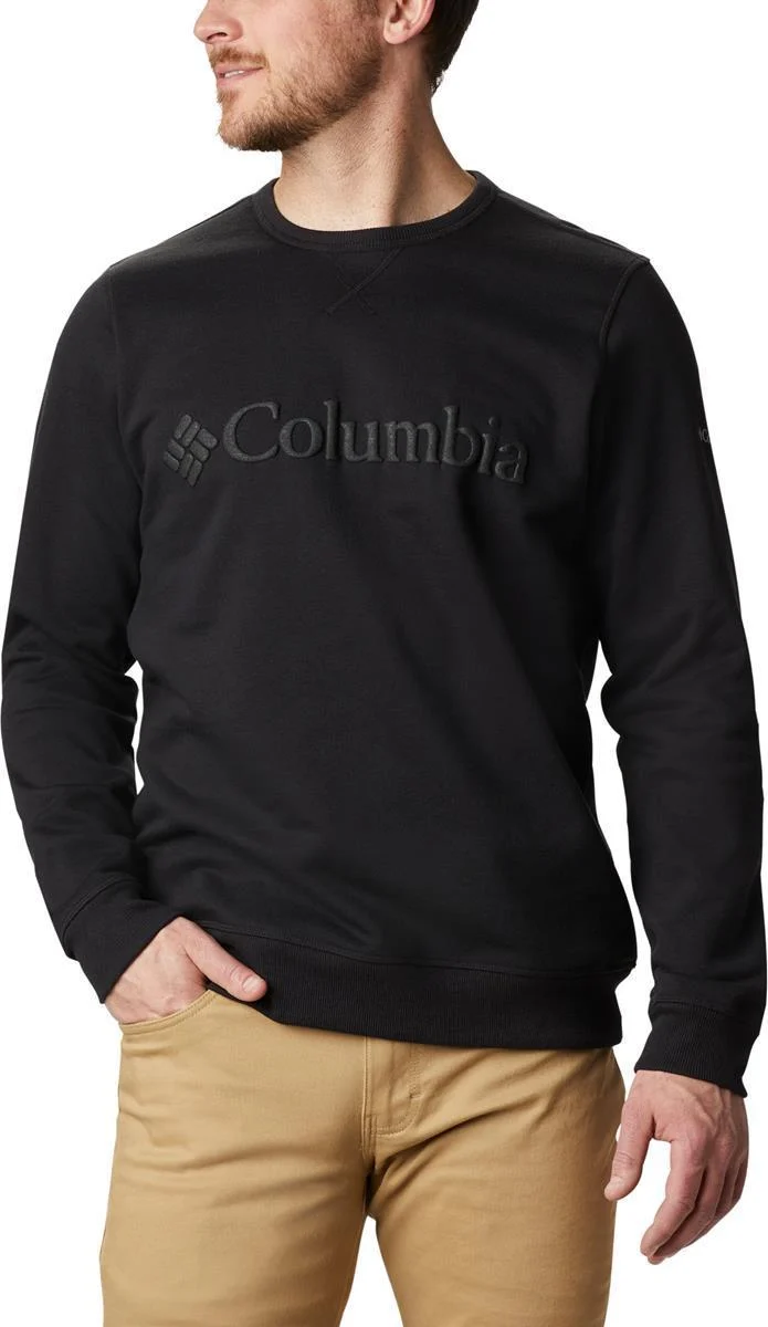 m columbia logo fleece crew