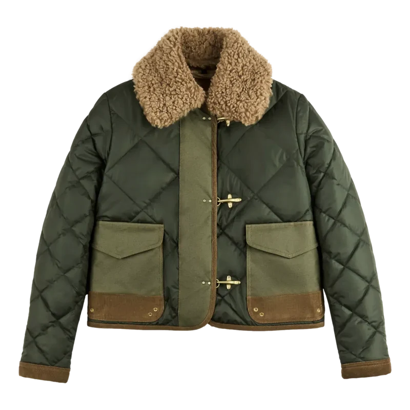 Fay Diamond-quilted Ganci Groen - Match Laren
