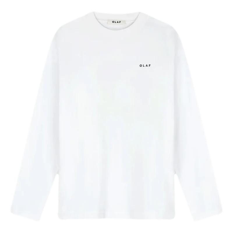 Olaf Broken Plate LS Tee Wit - Match Laren