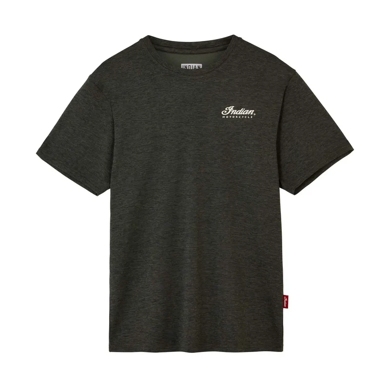 Men's Established Script Athlete T-Shirt, Khaki