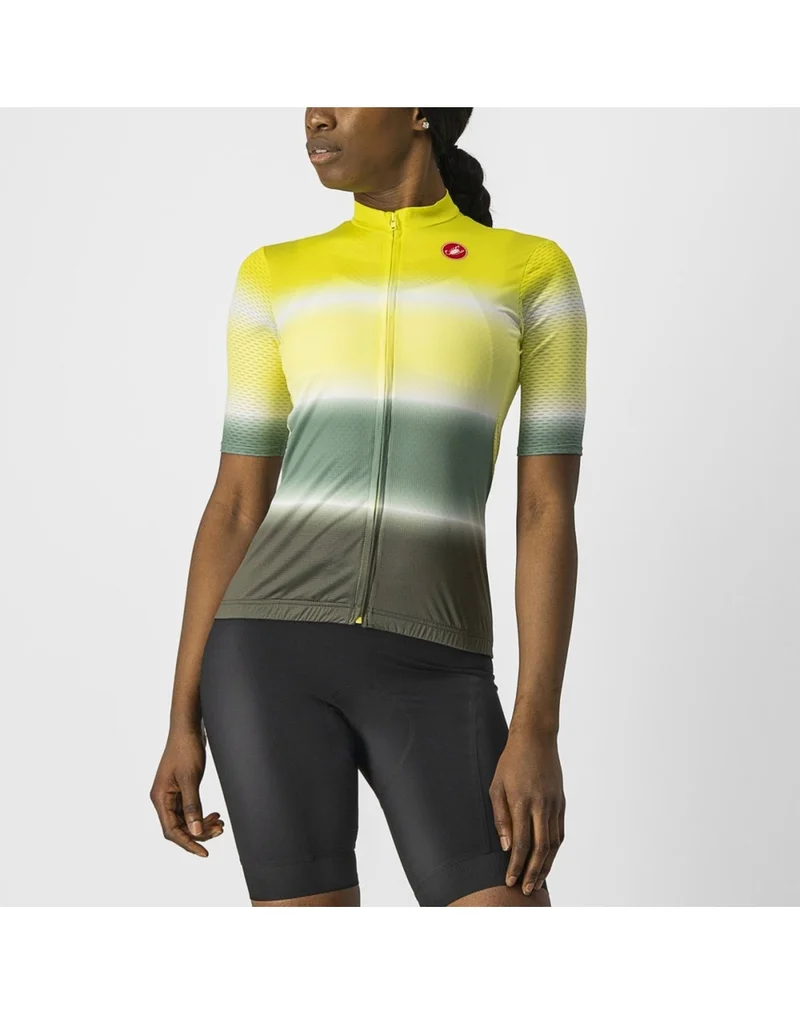 CASTELLI DOLCE JERSEY WOMEN SULPHUR/MILITARY GREEN