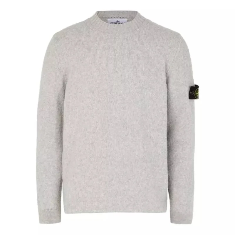 Stone Island Crewneck Trui Gemêleerd Grijs - Match Laren