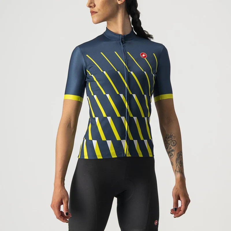 CASTELLI PENDIO JERSEY MOONLITE OCEAN/SULPHUR/WHITE