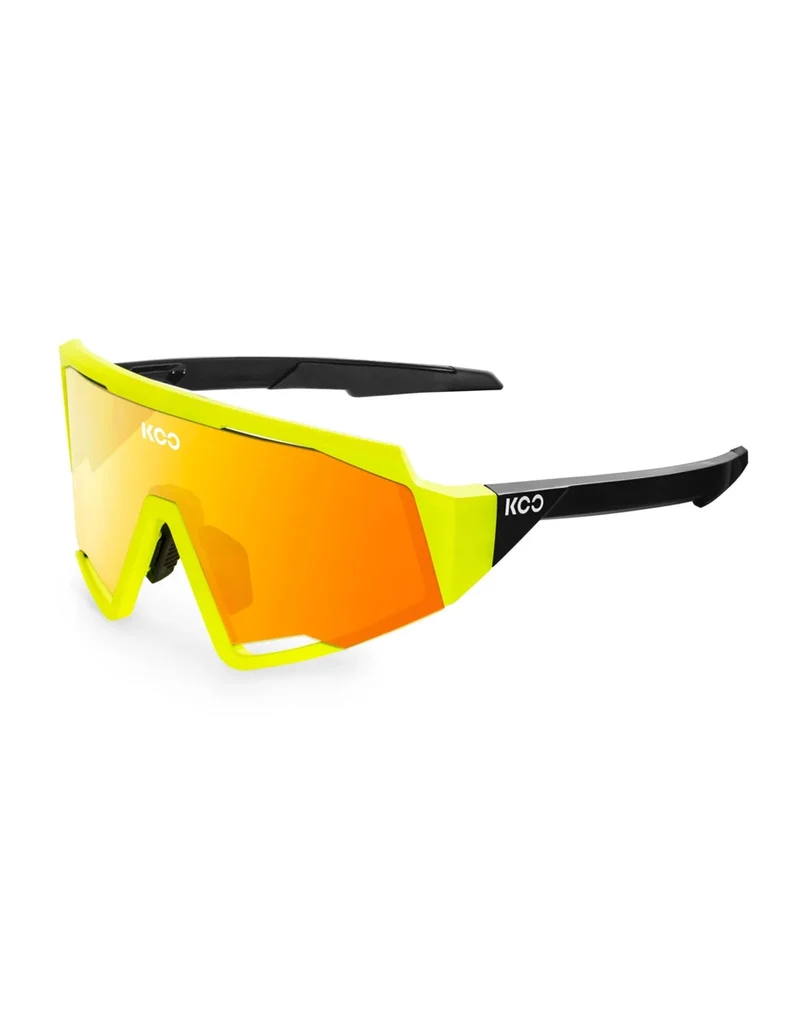 KOO SPECTRO Sunglasses Yellow Fluo (Red Mirror Lenses) CAT 2 - VLT 23% 太陽眼鏡 單車眼鏡