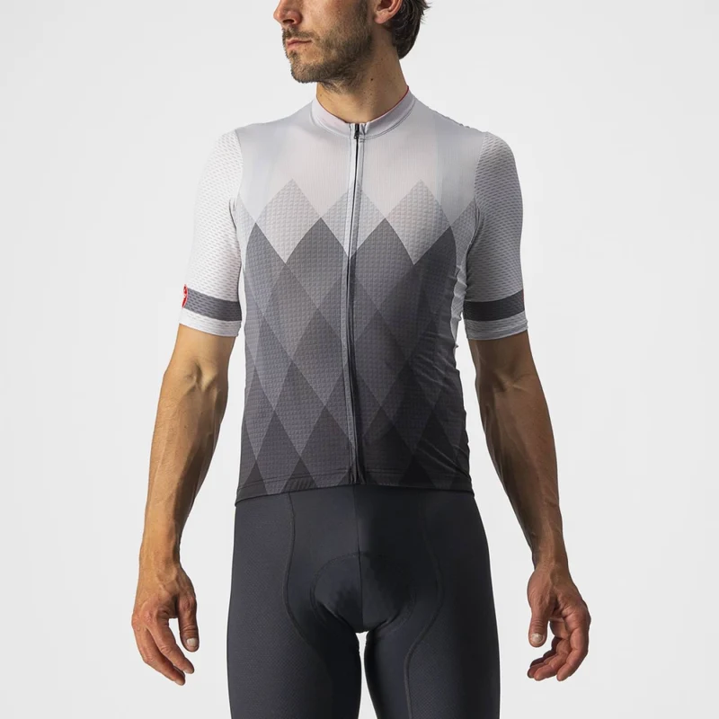 CASTELLI A TUTTA JERSEY SILVER GRAY/DARK GRAY 單車衫
