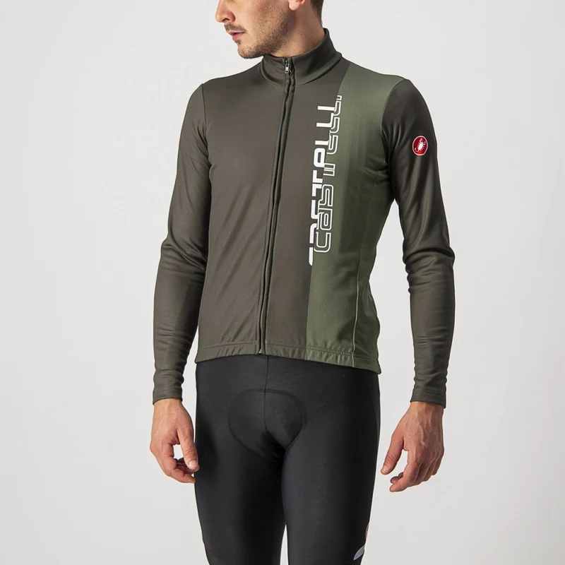 CASTELLI TRAGUARDO JERSEY FZ MILITARY/OLIVE GREEN 單車衫