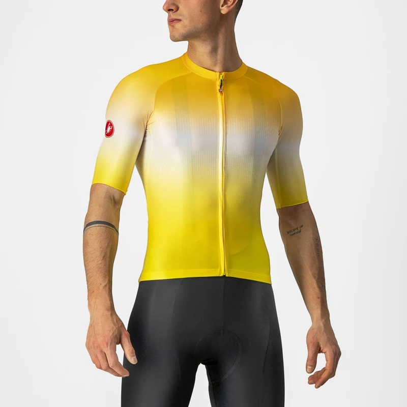 CASTELLI AERO RACE 6.0 單車衫 短袖騎行衣 黃色