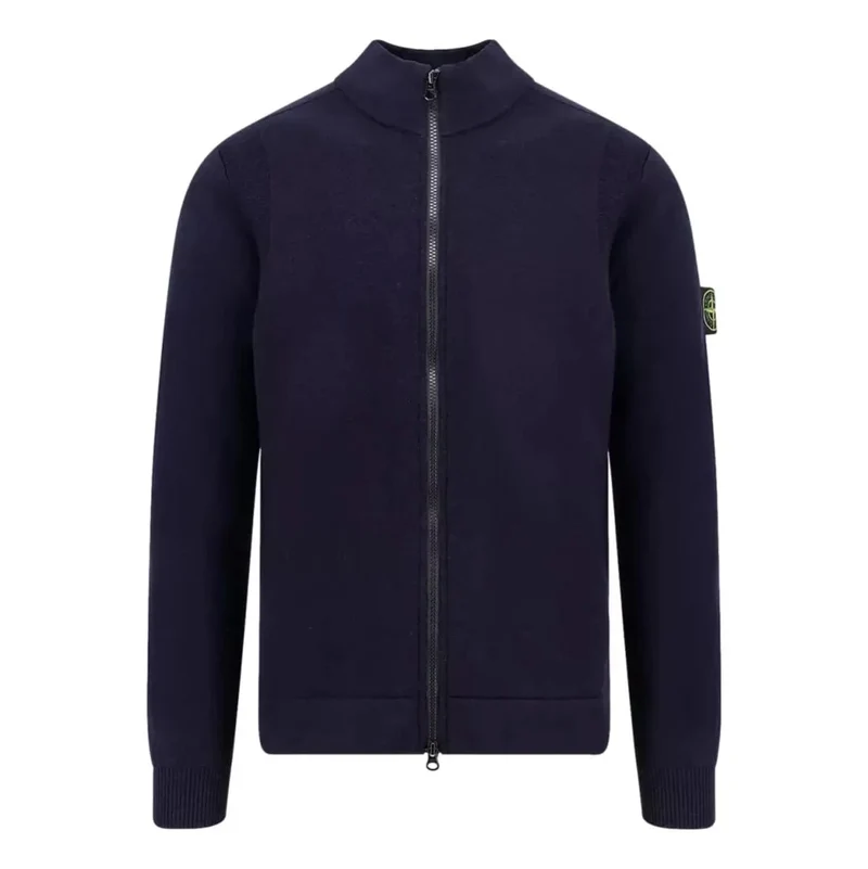 Stone Island Vest Met Lange Ritssluiting Donkerblauw - Match Laren